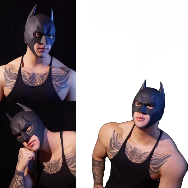 Cosplay Bat Prop - Halloween Black Bat Mask Superhero Cosplay