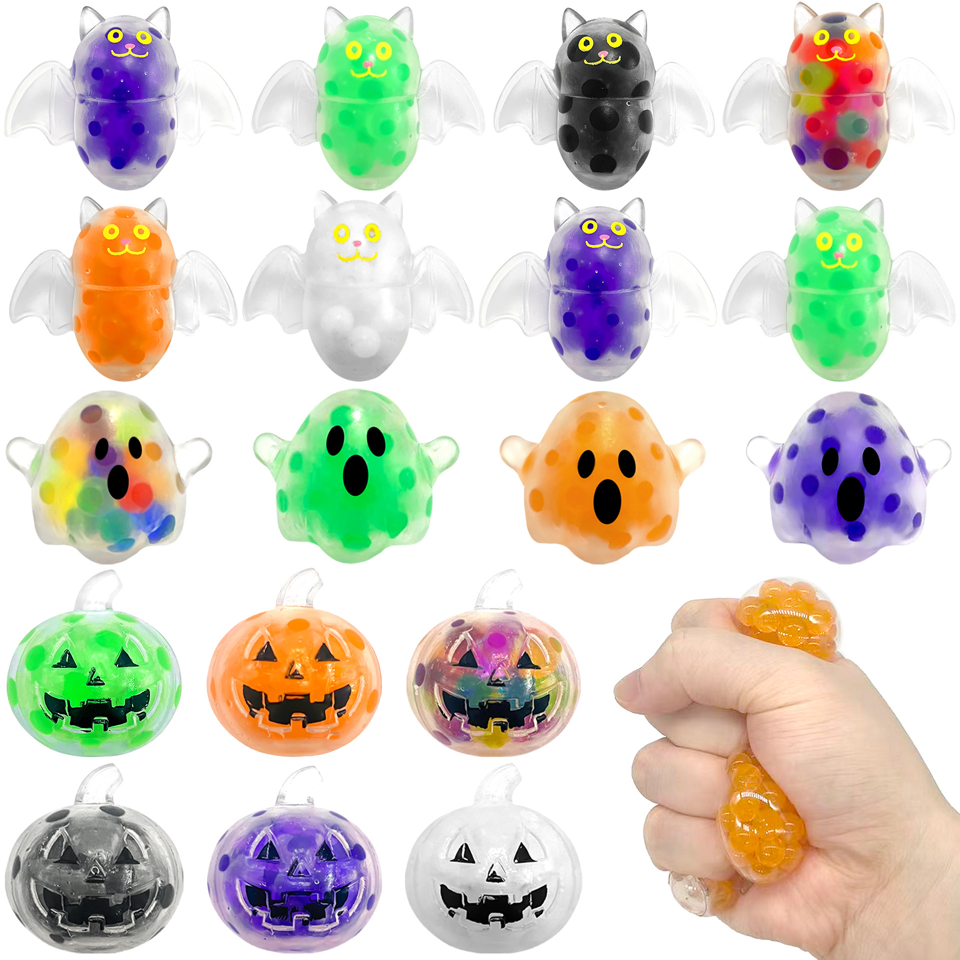 Cosplay Bat Prop - Novelty TPR Halloween Bead Ball Pinch