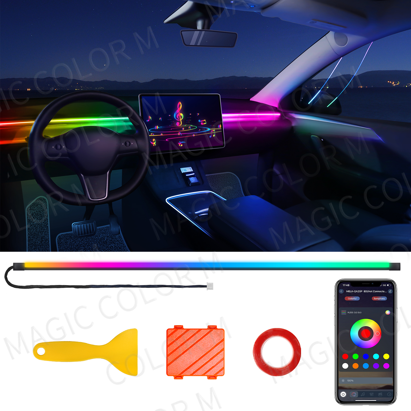 78inch 200cm 150cm LED Car Amb - đánh giá và giá Led El Wire