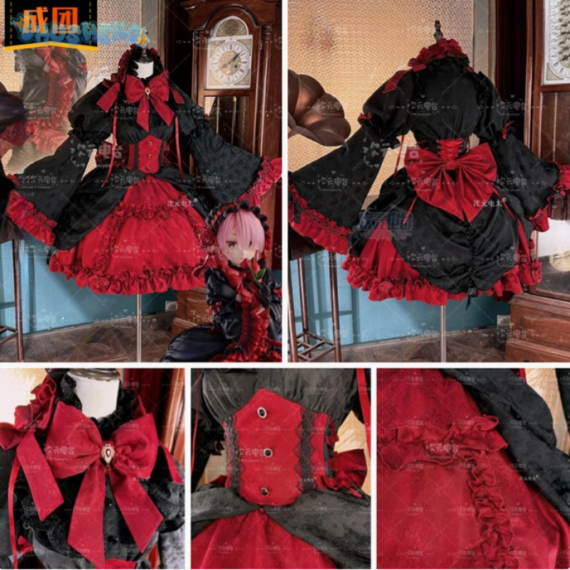 Maid Uniform Anime Re:Zer Ram  - đánh giá và giá Cosplay Prop Kit