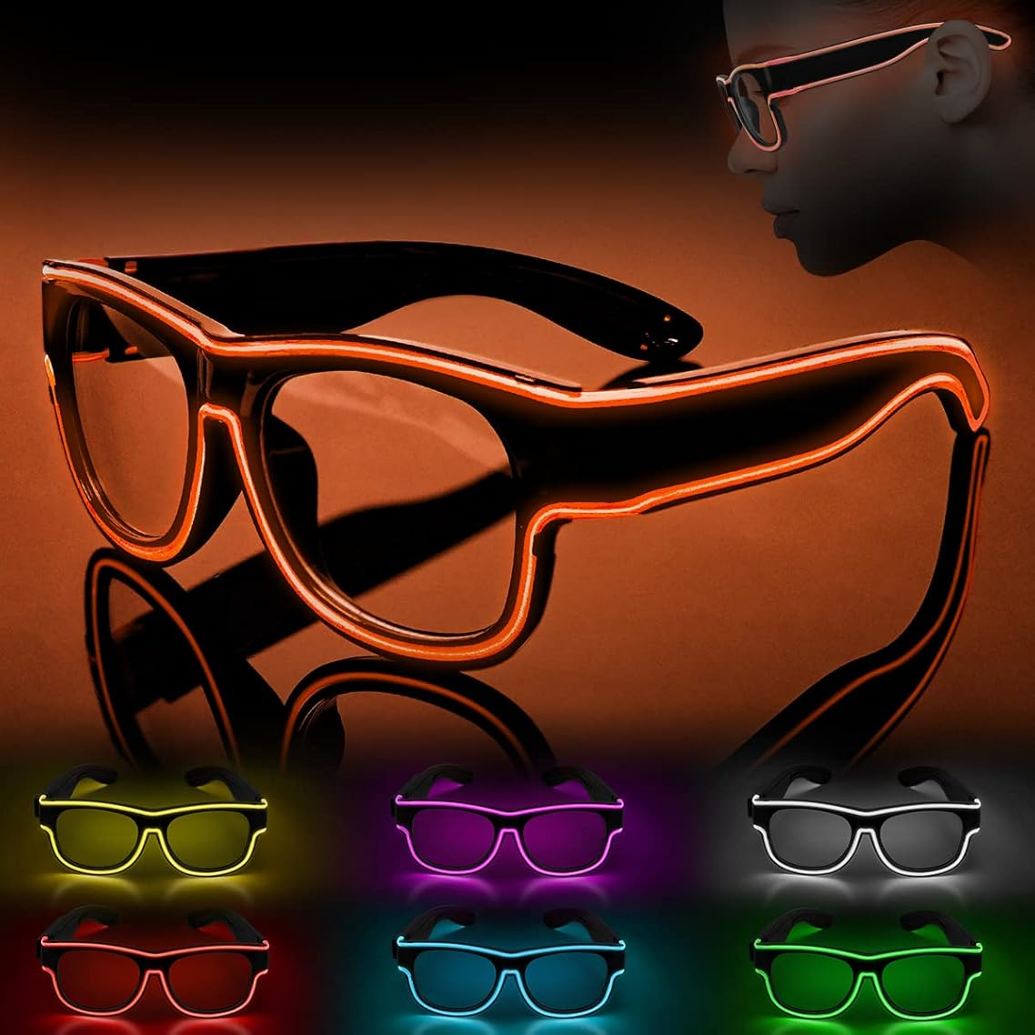 Neon LED Glowing Sunglasses Co - đánh giá và giá Led El Wire