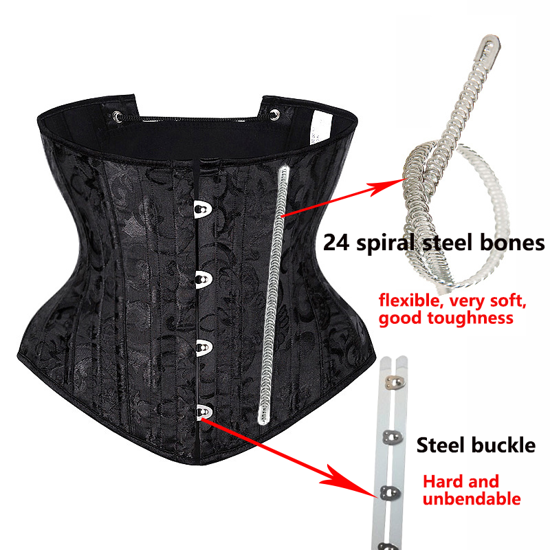 Underbust White Black Corset W - đánh giá và giá Boning Corset Steel