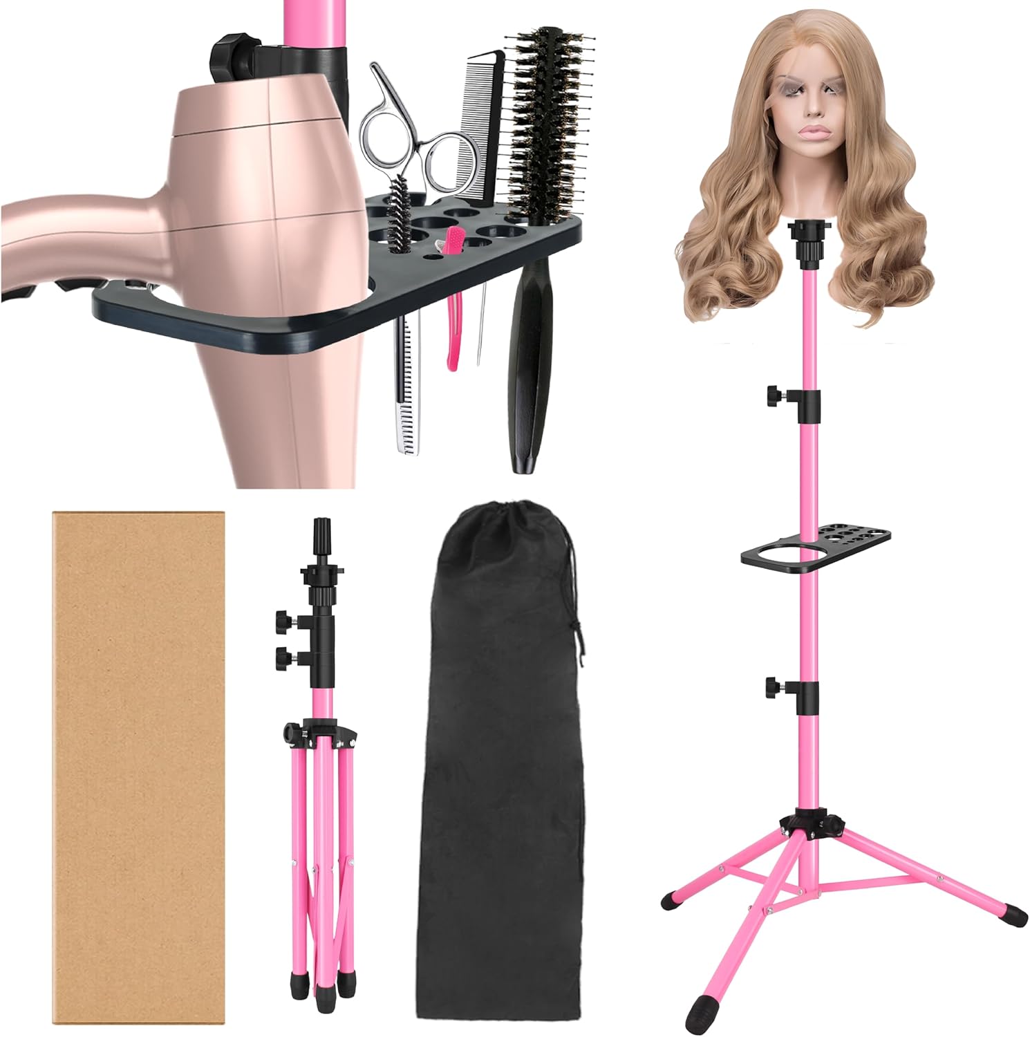 Wig Tripod Stand with Tray 125 - đánh giá và giá Aerith Cosplay Prop