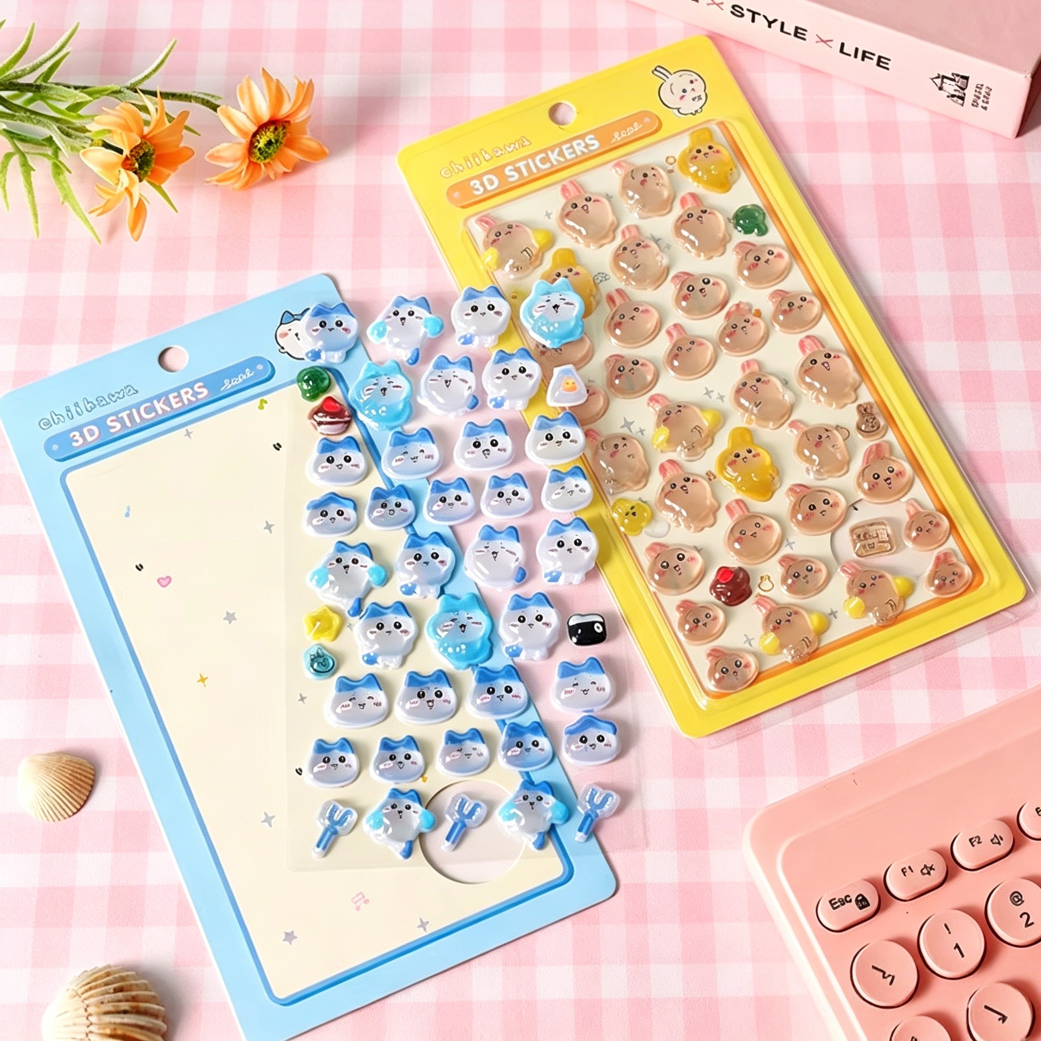 Chiikawa 3D Cute Relief Sticke - đánh giá và giá Cosplay Prop Diy