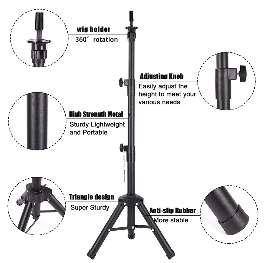Wig Stand Tripod Adjustable Ma - đánh giá và giá Aerith Cosplay Prop