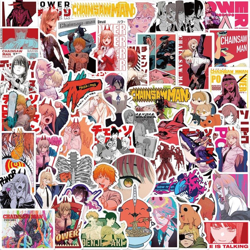 50pcs Anime Chainsaw Man Stick - đánh giá và giá Cosplay Prop Diy