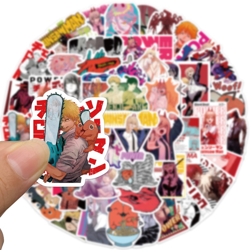 50pcs Anime Chainsaw Man Stick - đánh giá và giá Cosplay Prop Diy