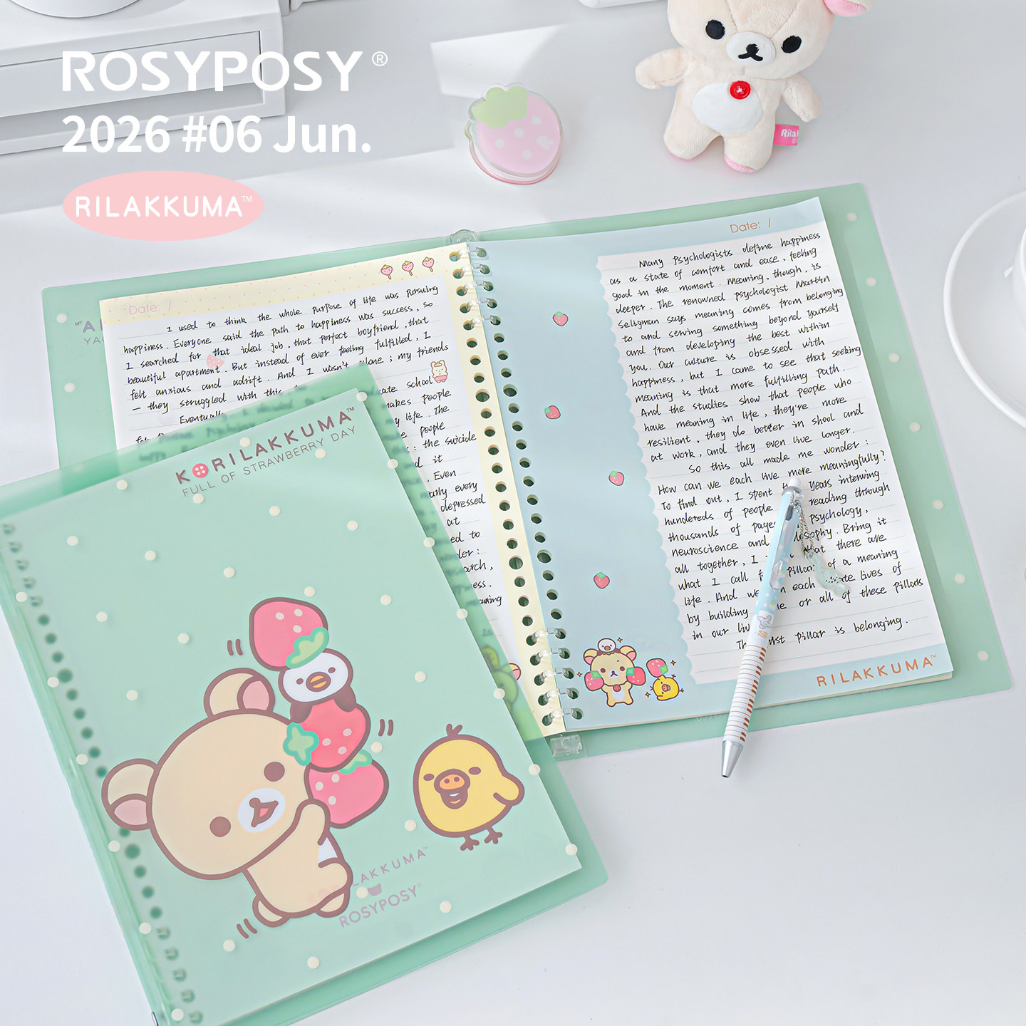 Kawaii Rilakkuma Bear B5 Loose - đánh giá và giá Cosplay Prop Book