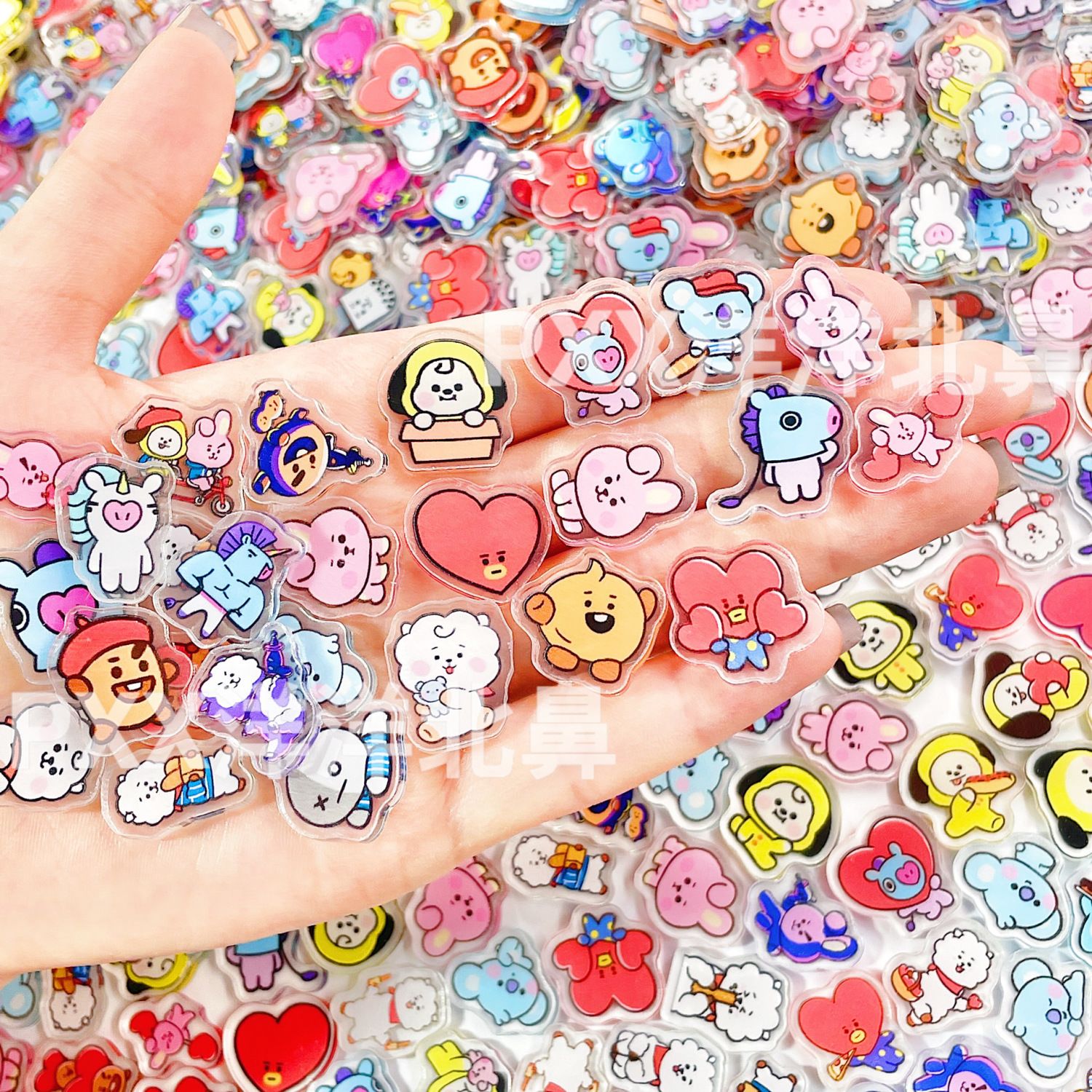 100pcs BT21 BTS single-layer 2 - đánh giá và giá Cosplay Prop Diy