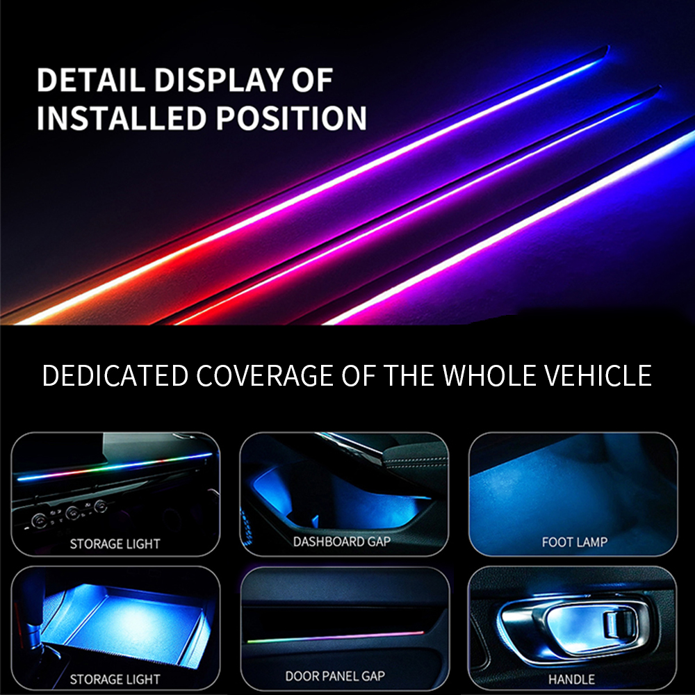 Symphony Car Ambient Lights Ki - đánh giá và giá Led El Wire