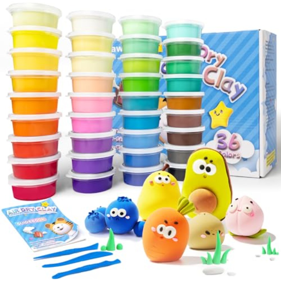 Air Dry Clay- 36 Colors Modeli - đánh giá và giá Foam Clay Sculpt